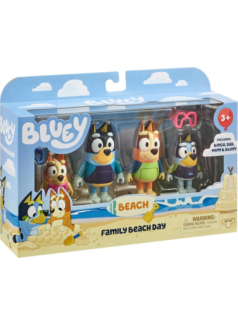 BLUEY تمثال بلوى - عبوة 4 - شاطئ (17547) - Image 1